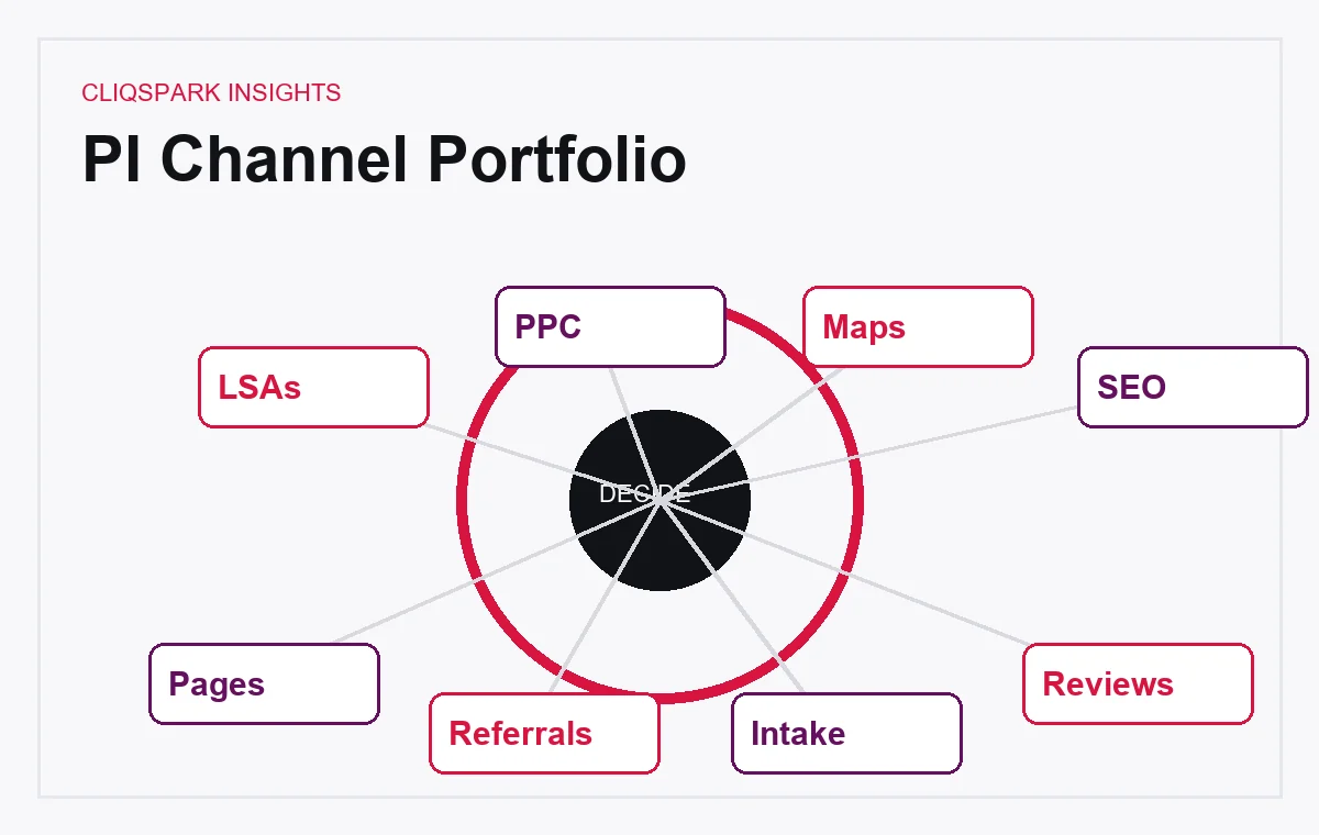 Channel Portfolio visual for Best Marketing Channels for Personal Injury Law Firms in 2026